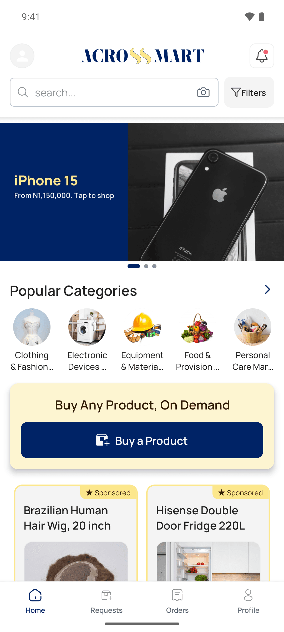 AcrossMart Mobile App