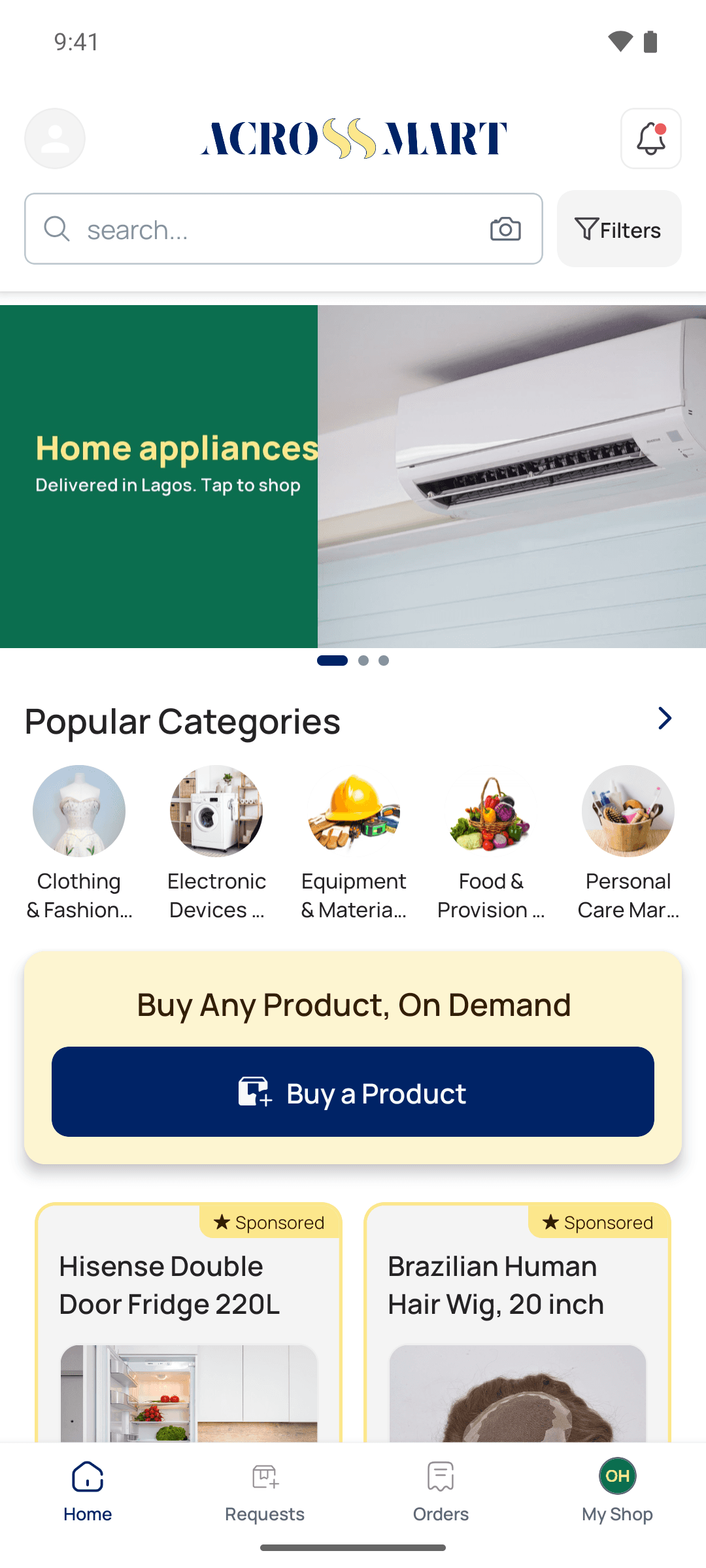 AcrossMart Mobile App